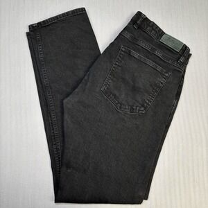 Rodd and Gunn Black Denim Jeans 36x31 Straight Fit Stretch Quiet Luxury Off-Duty